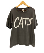 ヴィンテージ vintage 80's 80s CAT'S キャッツ ミュージカルT シングルステッチ ©1891 XL Tシャツ ブラック LLサイズ 101MT-3742