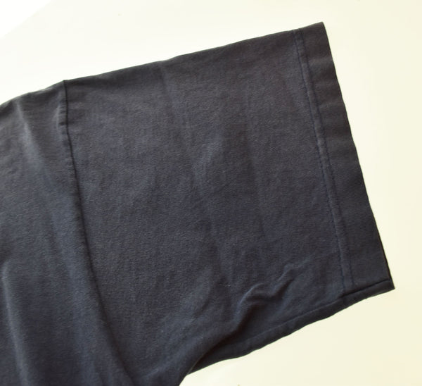 パタゴニア PATAGONIA 90s 90年代 USA製 黒タグ ロゴ プリント 半袖Tシャツ ネイビー Tシャツ ネイビー Lサイズ 103MT-1927