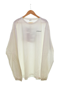 パタゴニア PATAGONIA 90s Organic cotton Benefical T's Made in USA 90's ベネフィシャルT USA製 ロンT ホワイト LLサイズ 103MT-3218