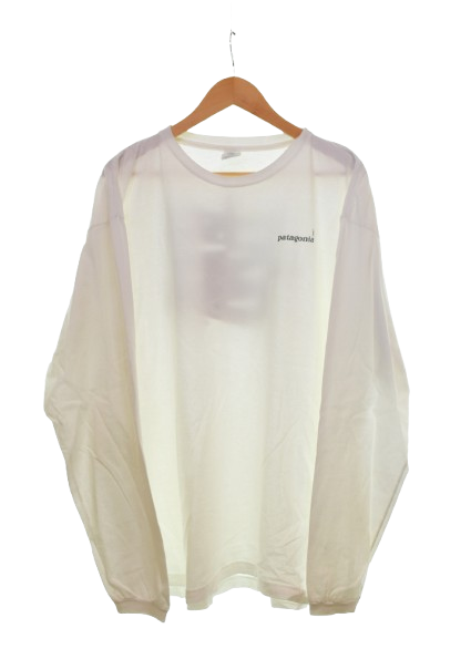 パタゴニア PATAGONIA 90s Organic cotton Benefical T's Made in USA 90's ベネフィシャルT USA製 ロンT ホワイト LLサイズ 103MT-3218