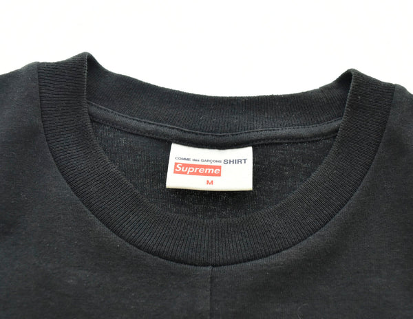 シュプリーム SUPREME 2018AW COMME des GARCONS コム デ ギャルソン Split Box Logo Tee ボックス ロゴ Tシャツ 黒 Tシャツ ロゴ ブラック Mサイズ 103MT-232