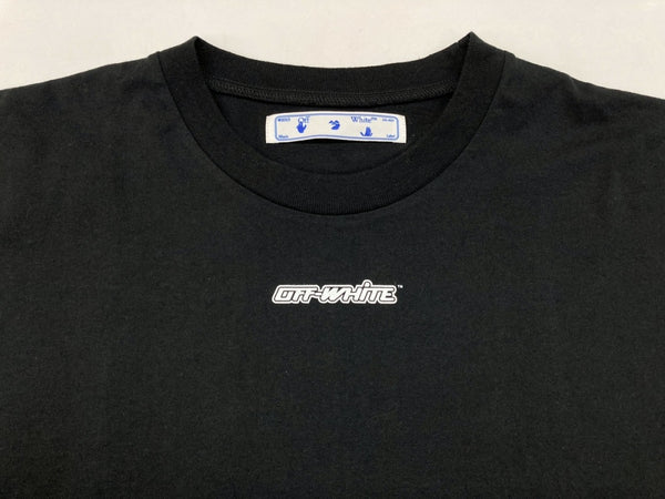 オフホワイト OFF-WHITE 20AW MARKER S/S SLIM TEE マーカー Ｔシャツ クルーネック カットソー 黒 OMAA027E20JER0051025 Tシャツ ロゴ ブラック 2XLサイズ 104MT-526