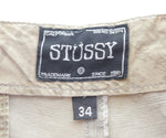 ステューシー Stussy  00s ロゴ刺繍 極太 チノパン ベージュ 34 103MB-555