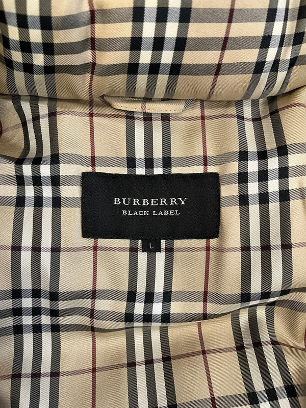 バーバリー Burberry BLACKLABEL ブラックレーベル ダウンジャケット 黒 BMP70-534-09 ジャケット ブラック Lサイズ 101MT-4951