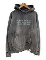 ネイバーフッド NEIGHBORHOOD avage Sweatparka 伊勢丹限定 サベージスウェットパーカ パーカー ヴィンテージ加工 ダメージ加工  2320KNH-CSM02S パーカ グレー Lサイズ 101MT-4550