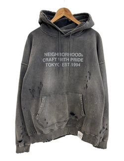 ネイバーフッド NEIGHBORHOOD avage Sweatparka 伊勢丹限定 サベージスウェットパーカ パーカー ヴィンテージ加工 ダメージ加工  2320KNH-CSM02S パーカ グレー Lサイズ 101MT-4550