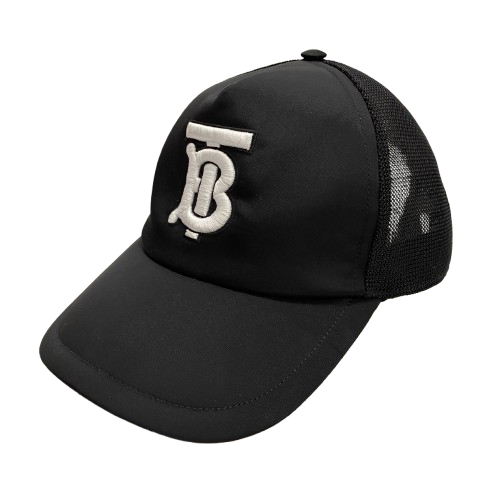 【中古】バーバリー Burberry メッシュキャップ 帽子 メンズ帽子 キャップ ブラック Mサイズ 201goods-724