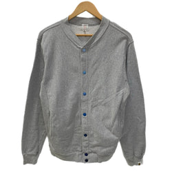 アベイシングエイプ A BATHING APE スウェット カーディガン グレー Mサイズ 201MT-4865