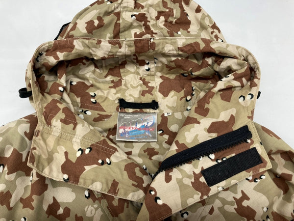 アベイシングエイプ A BATHING APE 90s 初期 リップストップ デザートカモ RIPSTOP MAD FACE DESERT CAMO PARKA ECWCS マウンテンパーカー フーディ 迷彩柄 グリーン系 ベージュ系 ジャケット 総柄 カーキ 104MT-1818