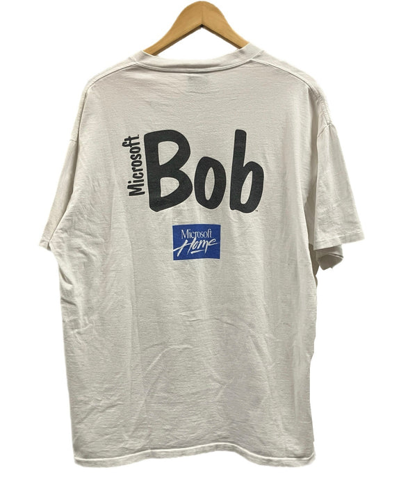 ヴィンテージ vintage 90's 90年代 ONEITA Microsoft BOB Smiley Face マイクロソフト スマイル 企業モノ アートT MADE IN USA アメリカ製 XL Tシャツ ホワイト LLサイズ 101MT-5182