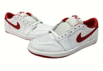 ナイキ NIKE 23年製 AIR JORDAN 1 LOW OG METALLIC RED エア ジョーダン ロー メタリック レッド AJ1 白 赤 CZ0790-161 メンズ靴 スニーカー ホワイト 28.5cm 104-shoes482