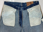 ダブルアールエル RRL 90s DENIM PANTS デニム パンツ ジップフライ ジーパン ジーンズ USA製 Ralph Lauren インディゴ 青 ロゴ R004 デニム ブルー サイズ 34 104MB-216