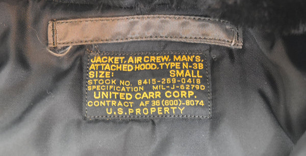 バズリクソンズ BUZZ RICKSON'S UNITED CARR ユナイテッドカー Ｎ-3Ｂフライトジャケット UC11393 ジャケット Sサイズ 103MT-2463