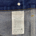 【曜日割引対象外】 カーハート Carhartt ダブルニー ペインターパンツ サスペンダーボタン付き デニム ブルー 34×32サイズ 201MB-974 VB