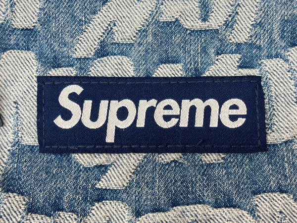 シュプリーム SUPREME 22SS FAT TIP JACQUARD DENIM WAIST BAG ファット ティップ ジャカード デニム ウエスト バッグ 青 バッグ メンズバッグ ボディバッグ・ウエストポーチ ロゴ ブルー 104B-58