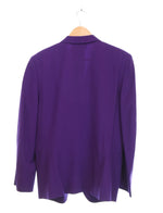 コムデギャルソン COMME des GARCONS 90s 91AW 1B Tailored Jacket 90's テーラードジャケット ボタンレス GJ-05007M ジャケット パープル Mサイズ 103MT-3254