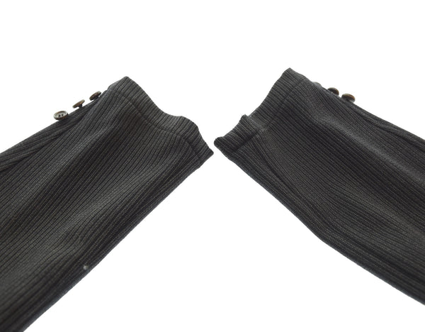 コムデギャルソン COMME des GARCONS HOMME 90s AD1999 田中オム期 ウールコート 比翼仕立て パイピング 90's HJ-04008M コート ブラック Mサイズ 103MT-3355