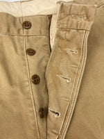 ダブルアールエル RRL 90s CHINO PANTS チノ パンツ ボタンフライ ワーク トラウザーズ 三ツ星タグ USA製 Ralph Lauren 薄茶 無地 チノパン ベージュ 29×30 104MB-345