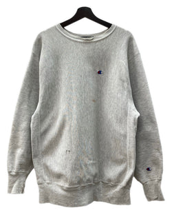 チャンピオン Champion 90s 90年代 刺繍タグ REVERSE WEAVE リバースウィーブ  USA製 目付き 刺繍 灰色 スウェット ロゴ グレー 2XLサイズ 104MT-2281