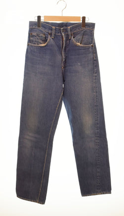 リーバイス LEVI'S 554zxx 紙パッチ VINTAGE ヴィンテージ デニム 60年代 60's 60s  トップボタン刻印E 隠しリベット センターセット セミオートマチックTALON タロン ジップ デニム ブルー 103MB-327