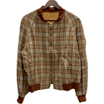 【曜日割引対象外】 ヴィンテージ vintage ~60's チェック ウール ジャケット ブラウン 201MT-4785 VB