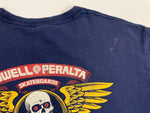 パウエル ペラルタ POWELL PERALTA 00's SKATEBRADS ロゴ 両面 プリント Tシャツ ネイビー Mサイズ 101MT-4240