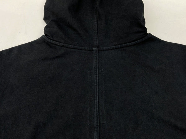 リックオウエンス Rick Owens 20AW Popover Hoody Dark Dust プルオーバー フーディー パーカー スウェット ロング 薄手 黒 RU20F3285-BA パーカ 無地 ブラック XLサイズ 104MT-1007