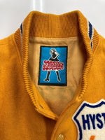ヒステリックグラマー HYSTERIC GLAMOUR STADIUM JACKET スタジアム ジャケット スタジャン ワッペン アウター 黄 2AB-2930 ジャケット ロゴ イエロー Fサイズ 104MT-2124