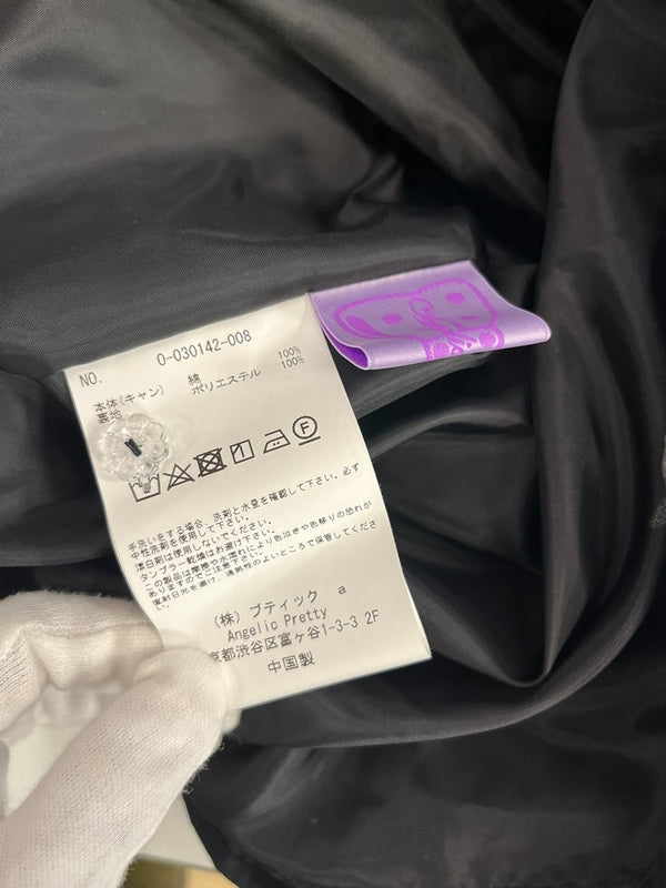 アンジェリックプリティ Angelic Pretty ロリイタ 黒 白 アイレットレース スカラップレース フリル リボン 0-030142-008 ワンピース ブラック 101LT-143