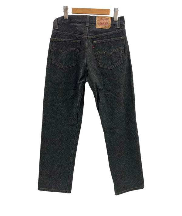 リーバイス Levi's 80's 80年代 赤文字501 先染めブラック ナイロンフットボタン サークルR ボタン裏653刻印 MADE IN USA アメリカ製 VINTAGE ヴィンテージ デニム ブラック W32L34 101MB-754
