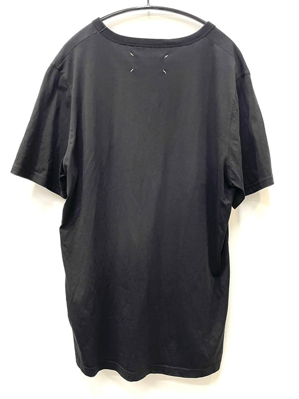 メゾン マルタン マルジェラ Maison Martin Margiela Vネック 無地 TEE S50GC0388 52 Tシャツ ブラック 601MT-56