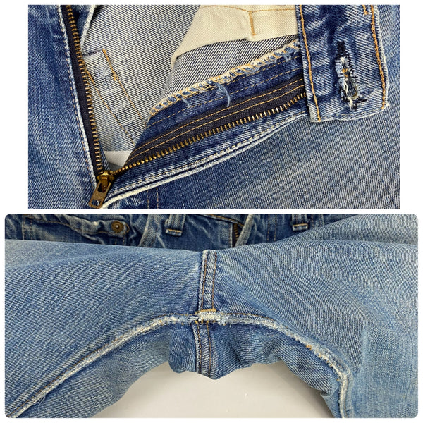 【曜日割引対象外】 リーバイス Levi's 60's 505 赤耳 USA製 42TALON デニム ブルー 201MB-911 VB