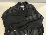 ファセッタズム FACETASM STRIPED ZIPPER SHIRT ストライプ ジッパー シャツ MIMI-SH-U03 サイズ4 長袖シャツ ブラック 101MT-4987