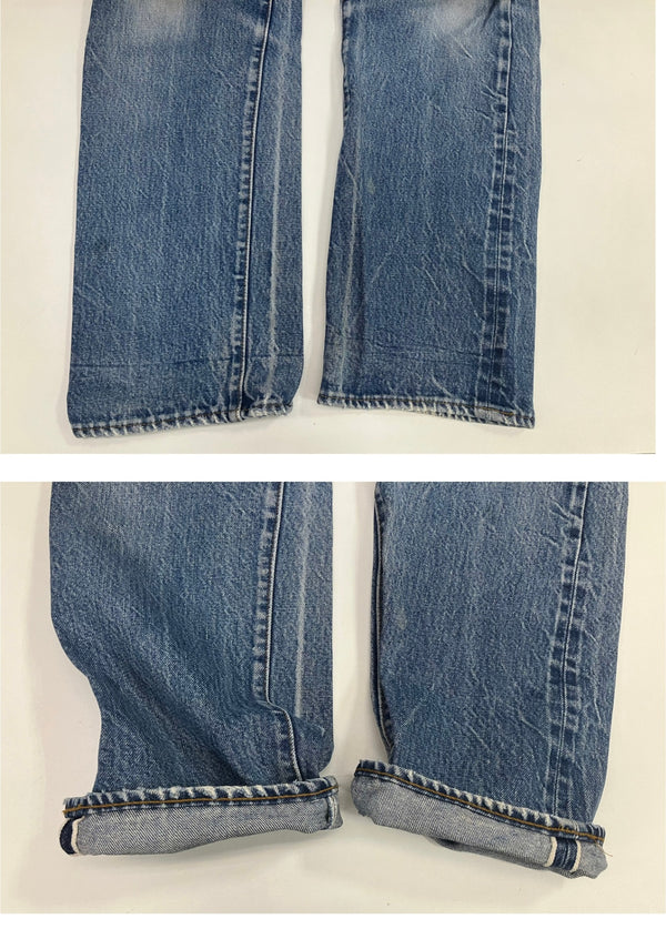 リーバイス Levi's 80's 80年代 501 黒カン 赤耳 ボタン裏524 赤タブサークルR VINTAGE ヴィンテージ デニム ブルー W33L38 101MB-706