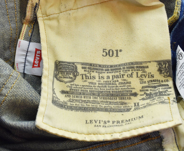 リーバイス Levi's × EDIFICE エディフィス 24SS 30th 501 ストレート デニム パンツ Levi's PREMIUM リーバイス プレミアム PC9-A9515-0000 デニム ブルー W29 L28 103MB-413