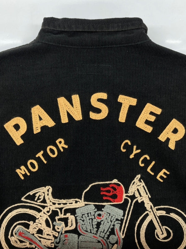 ウエストライド WESTRIDE CYCLE TOGS CORDUROY JACKET コーデュロイ ジャケット モーターサイクル チェーンステッチ ジップアップ アウター 黒 サイズ 38 ジャケット 総柄 ブラック 104MT-2004