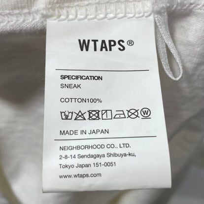 ダブルタップス W)taps 23SS イングレディエント ロングスリーブ Tシャツ INGREDIENTS LS ロンT ホワイト 2サイズ 201MT-3359