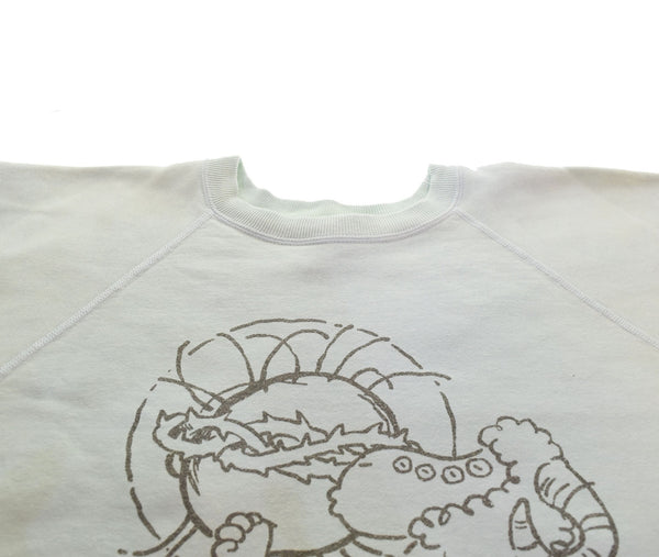 セントマイケル  SAINT MICHAEL 23AW JESUS CREW N SWEAT SHIRT ダメージ加工 ヴィンテージ加工 SM-A23-0000-024 スウェット ブルー LLサイズ 103MT-3009