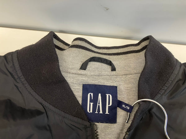 ギャップ GAP 90's~00's 90年代~ OLD GAP 紺タグ MA=1型 ナイロン ブルゾン XL ジャケット ブラック LLサイズ 101MT-4757
