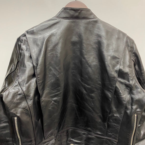 【曜日割引対象外】 アメカジ系 leather item ダブル レザー ライダースジャケット IDEAL CONMAR ZIPPER ジャケット ブラック 201MT-3735 VB