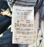 ショット SCHOTT 総柄半袖シャツ スカル オープンカラーシャツ 開襟シャツ 柄シャツ 黒 3195026 半袖シャツ ブラック Sサイズ 103MT-2270