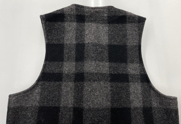 フィルソン FILSON MACKINAW WOOL VEST マッキーノ ウールベスト チェック USA製 黒 灰色 ベスト チェック ブラック 104MT-1938