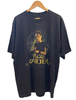 ヴィンテージ vintage 00s ©2001 Tomb Raider トゥームレイダー ララ クロフト MOVIE Tshirt ムービーTシャツ 映画 黒 US古着 XL Tシャツ ブラック LLサイズ 101MT-2987