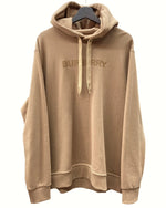 バーバリー Burberry Pullover Hoodie プル オーバー パーカー フーディー フロントロゴ CAMEL キャメル BROWN 茶色 8055317 XL パーカ プリント ベージュ 104MT-494