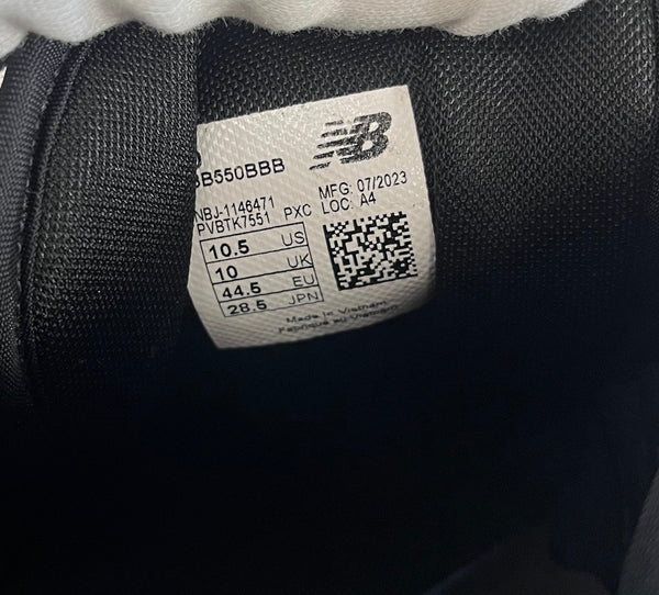 ニューバランス new balance トリプルブラック 黒 BB550BBB メンズ靴 スニーカー ブラック 28.5cm 101sh-2396