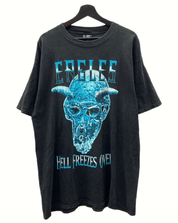 バンド band 90s EAGLES HELL FREEZES OVER イーグルス ヘル フリーゼズ オーバー TOUR TEE ツアー Tシャツ GIANT 1994 黒 Tシャツ プリント ブラック XLサイズ 104MT-1191
