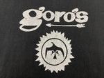 ヴィンテージ vintage 90's 90年代 goro's ゴローズ United Sports USA製 両面プリント ロゴ 黒 Tシャツ プリント ブラック Mサイズ 104MT-1192