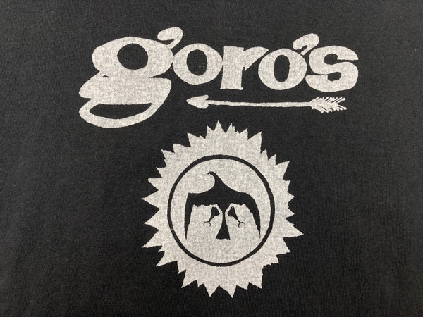 ヴィンテージ vintage 90's 90年代 goro's ゴローズ United Sports USA製 両面プリント ロゴ 黒 Tシャツ プリント ブラック Mサイズ 104MT-1192