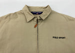 ラルフローレン RalphLauren Polo Sport ポロ スポーツ  90's SWING TOP スウィングトップ U.S.-67 バックプリント 茶 ジャケット ロゴ ベージュ 104MT-2299