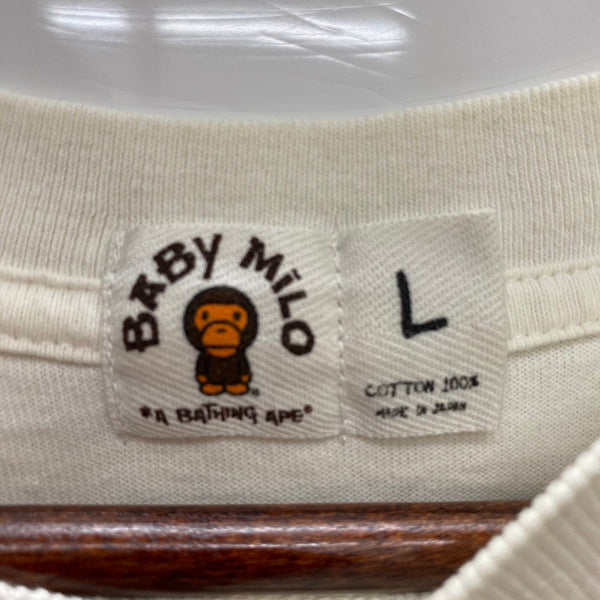 ア ベイシング エイプ A BATHING APE KAWS MILO TEE Tシャツ ホワイト Lサイズ 201MT-3968